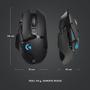Imagem de Mouse Gamer Sem Fio Logitech G502 LIGHTSPEED RGB LIGHTSYNC, Ajuste Peso, 11 Botões, Recarregável, Compatível POWERPLAY - 910-005566