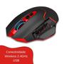 Imagem de Mouse Gamer Sem Fio Mirage 4800 DPI Preto e Vermelho M690