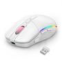 Imagem de Mouse Gamer Sem Fio Redragon Invader Pro, RGB, 10000 DPI, 9 Botões, Wireless, Branco - M719W-RGB-PRO