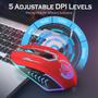 Imagem de Mouse Gamer Sem Fio UHURU - 10000 DPI, 6 Botões e LED