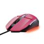 Imagem de Mouse Gamer Trust Felox 6400Dpi Rainbow 6 Botoes - Rosa