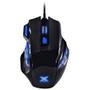 Imagem de Mouse gamer vx gaming black widow 2400 dpi ajustavel e 06 botoes preto com azul usb