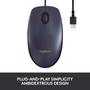 Imagem de Mouse Logitech M100 com Fio USB - 1000 DPI - Rastreamento Ótico