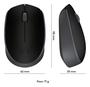 Imagem de Mouse Logitech M170 Sem Fio Rc/nano Preto/grafite Cor Preto