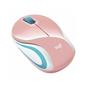 Imagem de Mouse Logitech Mini Wireless M187 Rosa + Case Notebook 14" Rosa