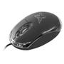 Imagem de Mouse Max Print Classic Essential, 1000DPI, USB, Preto e Transparente - 60000125