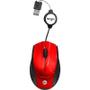 Imagem de Mouse mini optico usb retratil vermelho usb bright