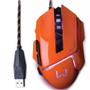 Imagem de Mouse Multilaser Gamer Warrior Usb MO263 3.200DPI - Laranja