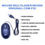 Imagem de Mouse Multilaser Optico Classic 1200dpi Usb Mf100 Mo300 Escritório