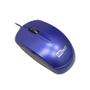 Imagem de Mouse Óptico Azul com fio  USB + Mousepad