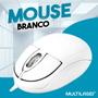 Imagem de Mouse Óptico Branco Com Fio Usb Office Multilaser