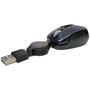 Imagem de Mouse Óptico Ergonômico Retrátil Usb Azul Para Notebook