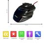 Imagem de Mouse Óptico Gamer Jogo Barato Leve Preto Premium Mause Top