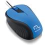 Imagem de Mouse Óptico Multi Emborrachado Azul e Preto - MO226