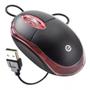 Imagem de Mouse Óptico Preto Com Fio Led Vermelho Fast 1000dpi