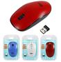 Imagem de Mouse Optico sem Fio com Receptor Usb Colors - Royal Eletronic