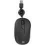 Imagem de Mouse óptico USB Retrátil 1200DPI 3 Botões Preto