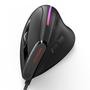 Imagem de Mouse Optico Vertical Ergonomico Com Fio Usb Com Led 9 Botoes Dpi 12800 D7