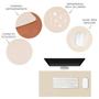 Imagem de Mouse Pad 100x48cm Extra Grande Desk Pad Notebook Pc Gamer Computador Palha Areia
