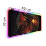 Imagem de Mouse Pad 30x80cm Exbom Com Borda De Led Rgb Dragao Cabo 1m MP-LED3080C01