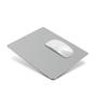 Imagem de Mouse Pad Em Aluminio 22x18cm Rigido Dupla Face Grey Cinza
