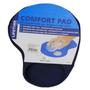 Imagem de Mouse Pad Ergonomico Comfort Pad C/ Suporte de punho em Gel. Preto - 63911 - Comfort Pap