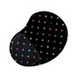 Imagem de Mouse Pad Ergonomico Gota Estrelas Coloridas Preto