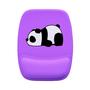 Imagem de Mouse Pad Ergonomico Panda Dormindo Fundo Roxo