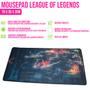 Imagem de Mouse Pad Extra Grande Gamer League of Legends Lol 70x35 cm