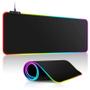 Imagem de Mouse Pad Gamer Antiderrapante com Iluminação RGB e Controle de Toque