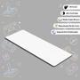 Imagem de Mouse Pad Gamer Branco Retangular para Sublimação - 70x30 Reprodução Fiel de Cores e Conforto Macio