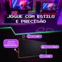 Imagem de Mouse Pad Gamer com Iluminação RGB LED de 7 Cores para Jogos de Alto Nível - 80x30cm