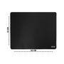 Imagem de Mouse Pad Gamer Dex 63192 180mm x 220mm Preto Superfície de Tecido e Base de Borracha Antiderrapante