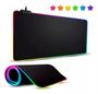 Imagem de Mouse Pad Gamer Grande com Borda LED RGB e 11 Efeitos de Cores Personalizáveis