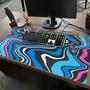 Imagem de Mouse Pad Gamer Speed Extra Grande 90x40 Abstract Liquid