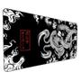 Imagem de Mouse Pad Grande 80x30 Preto Dragão Chinês Japonês Antiderrapante