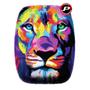 Imagem de Mouse Pad Leão Colorido Psicodélico Psy Lion King Ergonômico com Apoio de Pulso