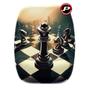 Imagem de Mouse Pad Peças Tabuleiro Jogo de Xadrez Chess Ergonômico com Apoio de Pulso Presente Enxadrista