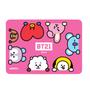 Imagem de Mouse pad retangular coleção bt21 rosa 26 x 19 cm.