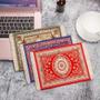 Imagem de Mouse Pad Tapete Persa Com Franja Decorativo Apoio Computador Notebook Aveludado Emborrachado