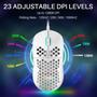 Imagem de Mouse para jogos DIERYA Falcon Honeycomb RGB 16000 DPI branco