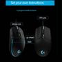 Imagem de Mouse para jogos Optical Glow com botões laterais 200-8000dpi preto