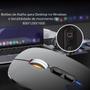 Imagem de Mouse Recarregável Com 2 Bluetooth + USB Para Macbook Air Pro M1 M2 M3