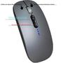 Imagem de Mouse Recarregável Com 2 Bluetooth + USB Para Macbook Air Pro M1 M2 M3