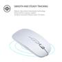 Imagem de Mouse Recarregável Sem Fio Branco P/ Notebook Dell Inspiron