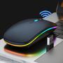 Mouse Recarregável Sem Fio Gamer Home Office Led Rgb 2.4 ghz - Waka Imagem de Mouse Recarregável Sem Fio Gamer Home Office Led Rgb 2.4 ghz