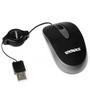 Imagem de Mouse Satellite USB A-80 Retratil Preto e Cinza