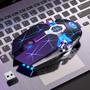 Imagem de Mouse Sem Fio A7 Retroiluminado - 2.4G USB Óptico Ergonômico