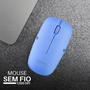 Imagem de Mouse sem fio azul wireless para computador ou notebook 1200dpi