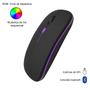 Imagem de Mouse Sem Fio Bluetooth Rgb Bateria Recarregável 3x